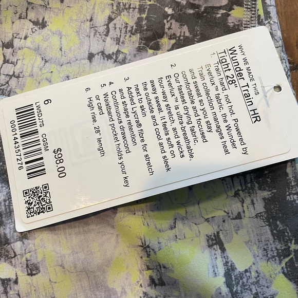 Closeout▪️NWT Lululemon Wunder Under Lux HR 28” Leggings - Picture 2 of 6